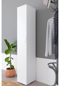 Resim Kzy 6 Bölmeli Tek Kapaklı Çok Amaçlı Dolap - Beyaz 