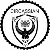 Resim Kafkas Sembolleri Tasarım 21.model Sticker 10 x 10 cm 