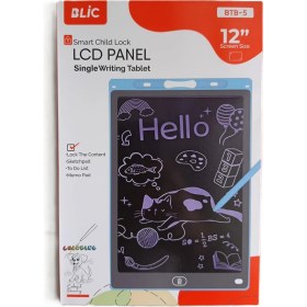 Resim LCD Panel Yazı Tableti 12 Inç Btb-5 Smart Child Lock LCD Panel Single Writing Tablet 