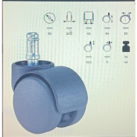 Resim Oth Grup Ofis Hastanesi Oyuncu Koltuğu Tekeri 1 Adet Ofis Döner Koltuk Sandalye Tekerleği 