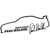 Resim Karbon Fiber-2 Adet-araba Etiket Vinil 13 5 Cm Paul Walker Hızlı Ve Öfkeli Moda Yansıtıcı Etiket Araba Komik 3d Etiketl 