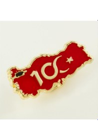 Resim Cumhuriyetin 100. Yılına Özel Semeglbl - 57 Yaka Rozet-sarı Çok Renkli 