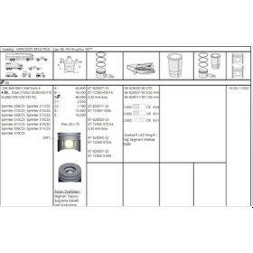 Resim GOETZE ISS 87-72565-50 Piston Segman 88.50Mm Sprinter Om 646 .986 315 415 Cdı 