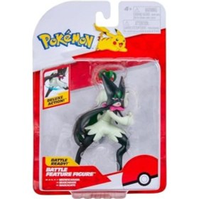 Resim Meowscarada Battle Feature Figür - 10 Cm Meowscarada Battle Ready Slash Figür 