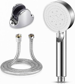 Resim Busstier Turbo Duş Başlığı, Yüksek Basınçlı El Duşu, 5 Fonksiyonlu Duş Başlığı (Krom Turbo Set) 