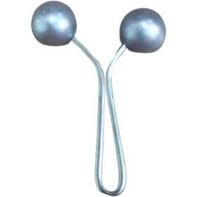 Resim Eşarp Klipsi Top Model Düz Mint 1 Adet 