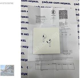 Resim AİRPODS 3 NESİL SIFIR 24 AY GARANTİLİ 