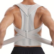 Resim Yetişkin Ayarlanabilir Sırt Desteği Kemer - Nefes Alabilen File, Duruş Düzeltme ve Rahatlatma için Kaymaz Askı, Fitness ve Duruş Düzeltme için İdeal, Duruş Düzeltme Kemer|Ayarlanabilir Uyum Kemer|Kumaş Kemer 