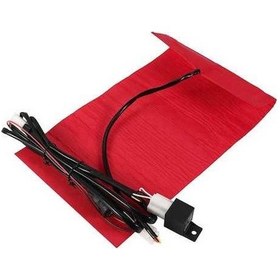 Resim Moly 25w 12v Koltuk Isıtmalı Minder Pedi, Kırmızı, 395x200mm, 36v Cephe, Motosiklet/atv Kullanıcılara, Ayarlanabilir Sıcaklık, 30 Dakika Zamanlama 