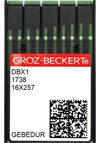 Resim Groz Beckert DBX1 (16X231) GEBEDUR 18/110 Düz Makine İnce Dip Dikiş İğnesi - 100 Adet 