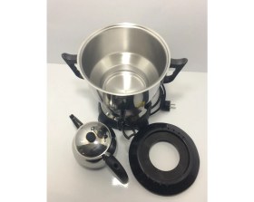 Resim Raymond 4,5lt Elektrikli Semaver Gümüş Renk Çelik Malzeme ile Enerji Tasarruflu Kullanım 