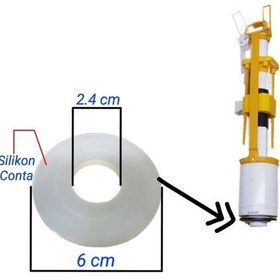 Resim Serel Gömme Rezervuar İç Takım Silikon Boşaltma Contası Çok Renkli 
