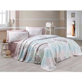 Resim Baskılı Pike Takımı Çift Kişilik Andalucia Turkuaz 