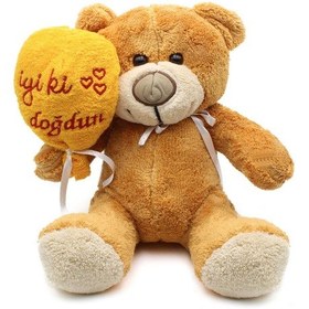 Resim Iyi Ki Doğdun Yazılı Balonlu Peluş Ayıcık 40Cm 