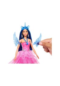 Resim Barbie Mavi Saçlı Prenses Bebek 