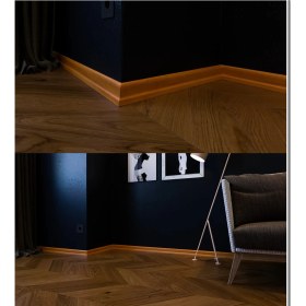 Resim By Istanbul 6 cm Laminat Parke Süpürgelik Modeli 1210 Meşe 