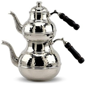 Resim 1,2 mm Kalın Dövülmüş Bakır Çaydanlık Bakır 