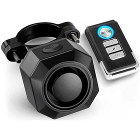 Resim Crackedice Uzaktan Kumandalı Usb Şarj Edilebilir Bisiklet Alarmı, 110db Yüksek Sesli Güvenlik Alarmı 