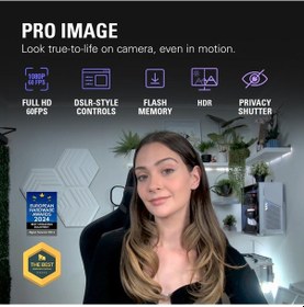 Resim Facecam .2-1080p60 Full Hd Web Kamerası, Ultra Düşük Gecikmeli Akış, Düşük Işık Performansı, Gerçeğe Uygun Renkler, Dslr Tarzı Uygulama Kontrolü, Hdr, Yakınlaştırma/takımlar İçin, Pc/mac Sku: Smg8690 