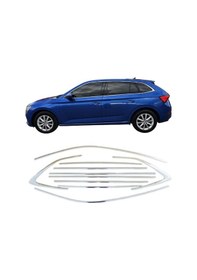 Resim Skoda Uyumlu Scala 2019+ 12 Parça Cam Çerçevesi 
