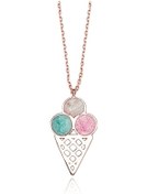 Resim Glorria Gümüş Dondurma Kolye (381942940) 