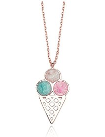 Resim Glorria Gümüş Dondurma Kolye (381942940) 