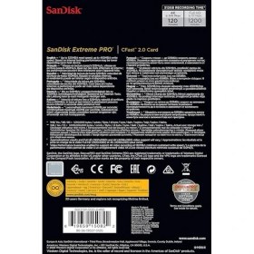 Resim Extreme Pro Cfast 2.0 Hafıza Kartı, 512 GB - SDCFSP-512G-G46D 