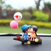 Resim İki Stil, İki Renk, Balon Karikatür Heykelleri, Reçine Çift Gösterge Paneli Süsleri, Çekici Gösterge Paneli Süsleri, for Masa Dekoru, Araç İçi Aksesuarlar, Çiftler ve Arkadaşlar İçin Mükemmel Hediyeler, Gösterge Panelinin Merkezinde Balonlu Bir Çift ile Araç İçi Süslemeler. 