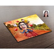 Resim Kişiye Özel Süper Anne Karikatürlü Ahşap Puzzle-1 (479988005) 