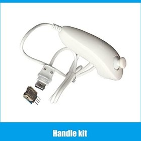 Resim Nunchuk Gamepad Controller Joystick Uzaktan Yedek, Wii Video Oyunu Beyaz 
