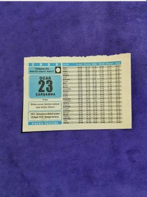 Resim 23 Ocak 2008 Takvim Yaprağı - Nostaljik Koleksiyonluk Takvim Yaprağı A 