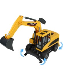 Resim Farbu Oyuncak 1:12 Sürtmeli Sesli Işıklı Oyuncak Ekskavatör 