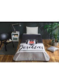 Resim Taç Lisanslı Battaniye Beşiktaş Logo Tek Kişilik 2025 Yeni Sezon 
