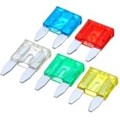 Resim SFX Mini Bıçak Sigorta 10 15 20 25 30 Amper 20 Adet 