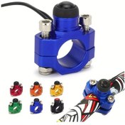 Resim Dream011 Motosiklet Motoru Durdurma Anahtarı Mavi Cnc Stop Switch Çoğu Dirt Bike İçin 