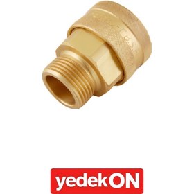 Resim Endüstriyel Çok Amaçlı Kullanım Otomatik Rekorlar Pirinç - İçi Boş - Erkek Gövde (Viton) 
