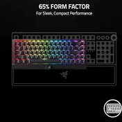 Resim Razer BlackWidow V3 Mini HyperSpeed (Sarı Anahtar) - Fantom Puding Keycaps ile %65 Kompakt Oyun Klavyesi (Doğrusal ve Tıklama, RGB Kroma Aydınlatma) QWERTY | ABD Düzeni, Siyah 