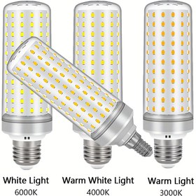 Resim 2 adet 40W LED Mısır Ampulleri, E14 / E27 Taban, Ev ve Ticari Alanlar için 6000K Parlak Beyaz Işık - Yatak Odası, Çalışma, Mutfak ve Daha Fazlası İçin İdeal, Çok Yönlü Aydınlatma | Tüp Şeklinde Ampul | Enerji Verimli Aydınlatma 