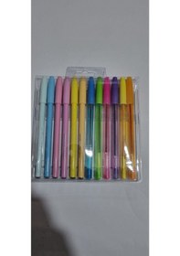 Resim Mynote My Note Line Ball 12'li Tükenmez Kalem Çok Renkli 