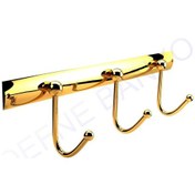 Resim Defne Banyo Lale Pirinç 3 Kancalı Havluluk-Askılık Altın 