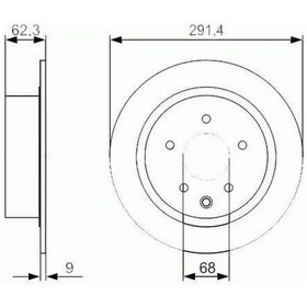 Resim TRW DF7369 Fren Diski Arka Juke 10- Qashqai 07- Pulsar 14- Düz 292Mm 