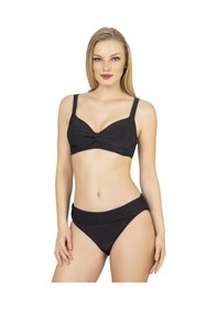 Resim Endeep Kadın Toparlayıcı Bağlama Detaylı Siyah Bikini Takımı Siyah 