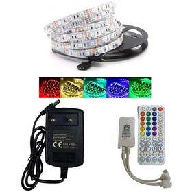 Resim Tuya Destekli Wifi Kontrollü RGB Şerit Led Set 5M 