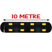 Resim İlgi Trafik Yol Hız Kesici Kauçuk Hız Kesici Kasis Kauçuk Şaseli Yol Kasisi 10 Metre (50x40 cm) 