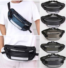 Resim Mufunye Moda Bel Çantası Büyük Kapasiteli Yansıtıcı Şerit Su Geçirmez Aşınmaya Dayanıklı Kese Çantası Fanny Paketi Çok Renkli 