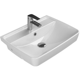 Resim Turkuaz Seramik Cerastyle Duru 56 CM Tezgahüstü Lavabo 