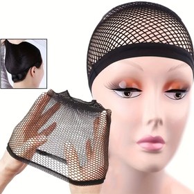 Resim Elastik Özelliklere Sahip Yüksek Kaliteli Peruk Saç Ağı, Kadınlar İçin Tasarlanmış Açık Bitişli Perukler İçin Moda Fileler. 