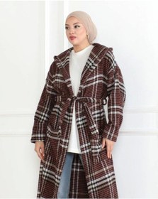 Resim Winter Desen Oduncu Kuşaklı Kap / Kırmızı - F0505 Kırmızı 