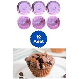 Resim Kitchen Design Lab Pembe Mini Cupcake Kek Kalıbı - 12 Adet 