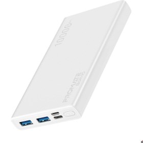 Resim Promate Bolt-10 10000mAh Taşınabilir Hızlı Şarj Cihazı Powerbank Beyaz 